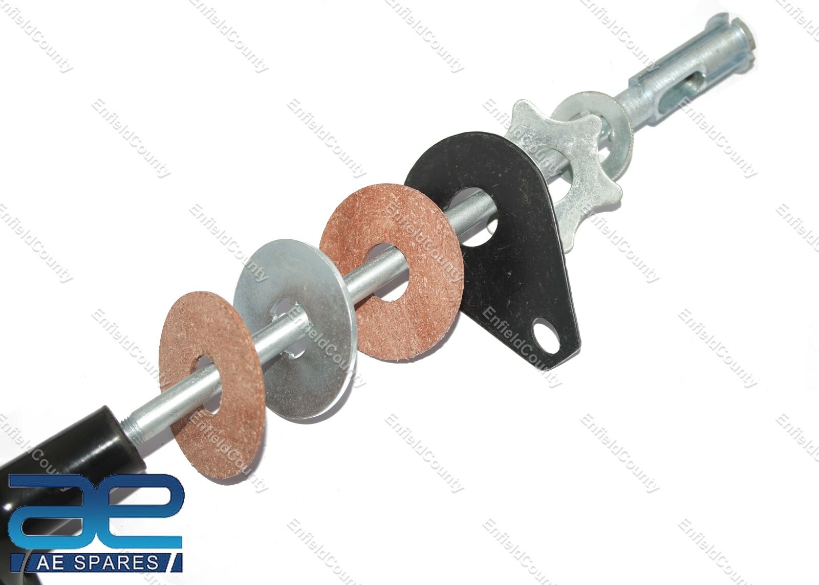 New BSA M20 Complete Front Fork Girder Steering Damper Kit Assembly Repro 
