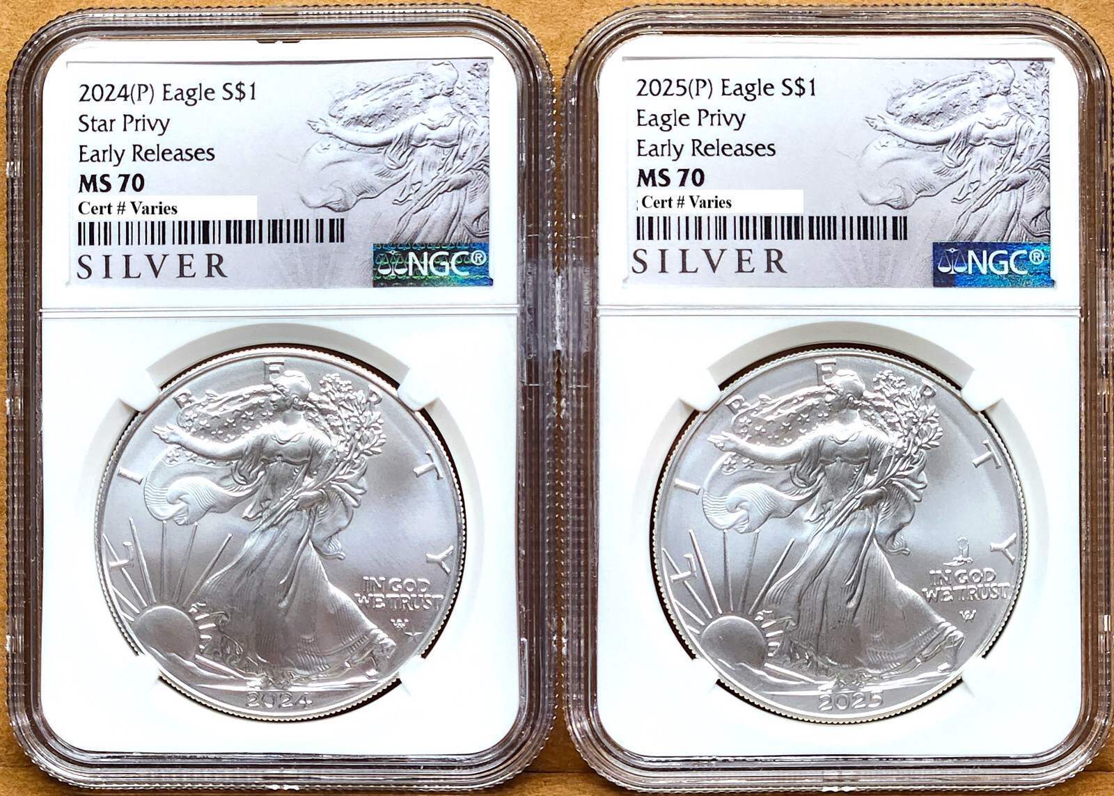 2025年 アメリカ シルバーイーグル Privy NGC 【初期5万枚限定】 2025年 アメリカ シルバーイーグル Privy NGC 【初期5万枚限定