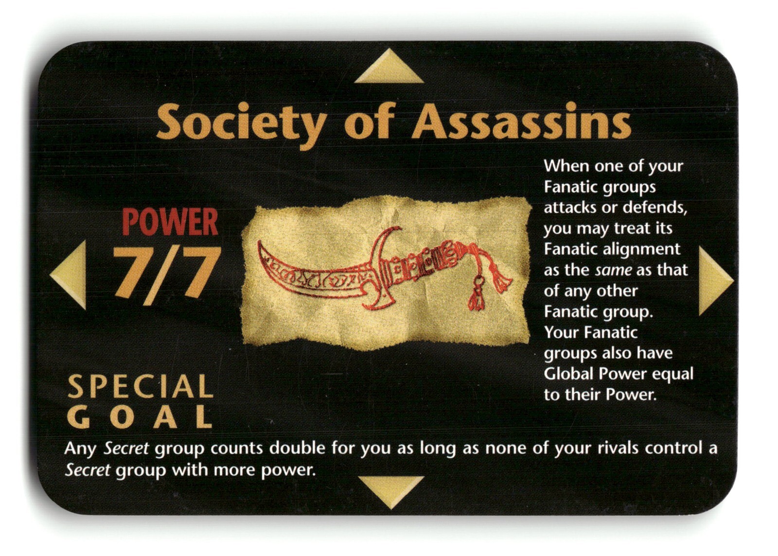 Society of Assassins 7/7 card INWO Illuminati New World