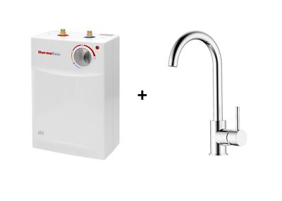 Untertischgerät 5l Untertisch Boiler Warmwasserspeicher + Armatur 2KW Thermoflow