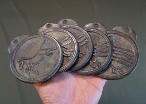Old Vintage Korean Undercover Law Officer Badge Iron MaPae Compete Set of 5 
