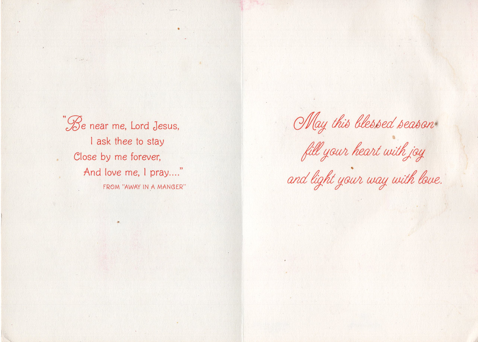 Unused Hallmark Vintage Christmas Card:Little Girl in Blue with Candle