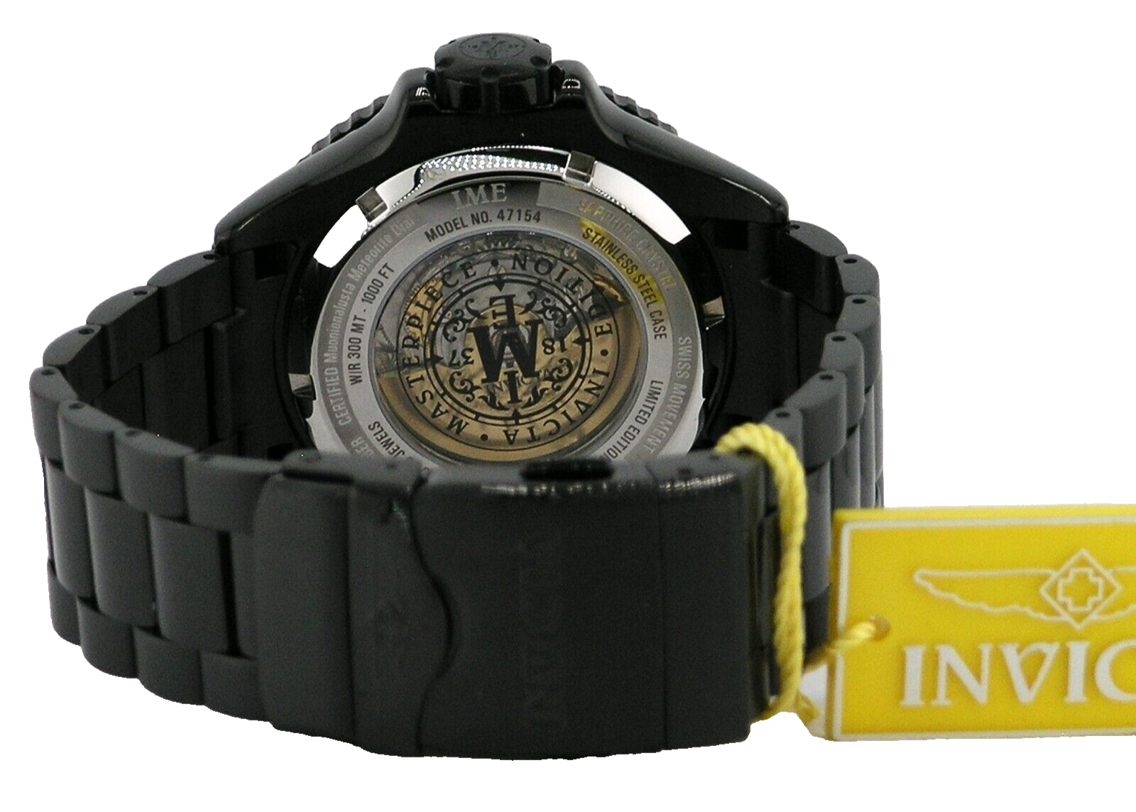 Pre-owned Invicta 47154 Swiss Automatic Eta 2824 Masterpiece Meteorite Dial Limited