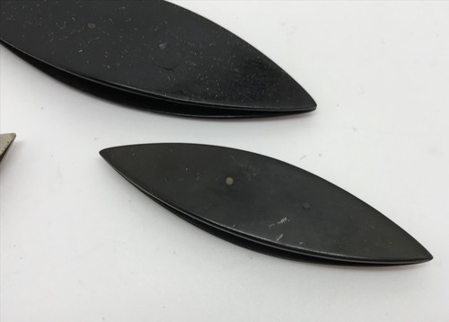 Lot of 4 Antique Vintage Tatting Shuttles, BOYE Metal Shuttle & Plastic (RF712)