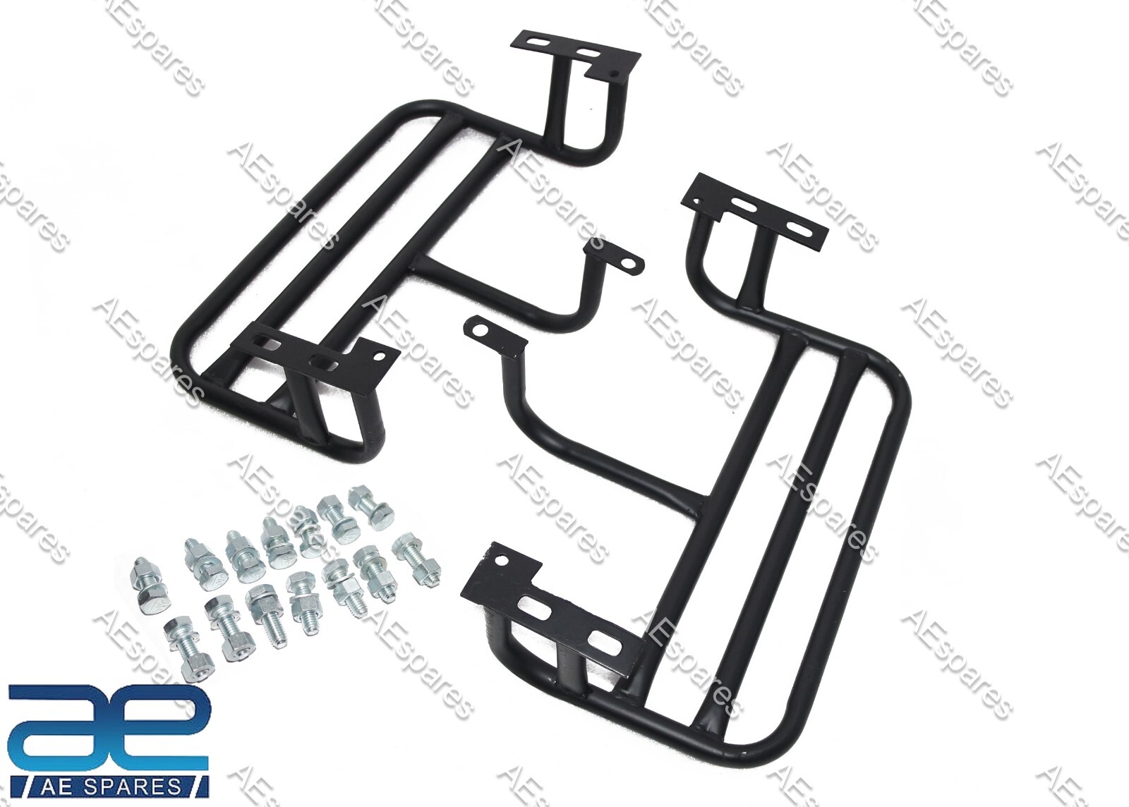 New Pair Complete Left Right Side Footrest 2 Units Willys CJ Commander Jeeps 