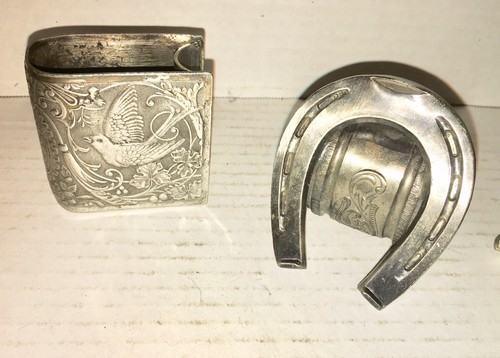 Lot of 5 Victorian Figural Napkin Rings Holders Silverplate