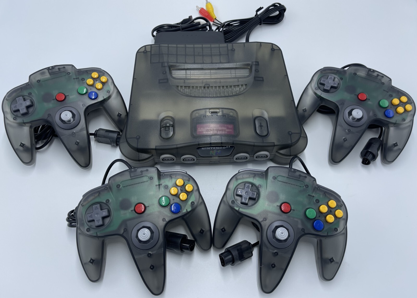 Choose CUSTOM COLOR Nintendo 64 Console + Up to 4 Controllers + Cords!  N64! WOW