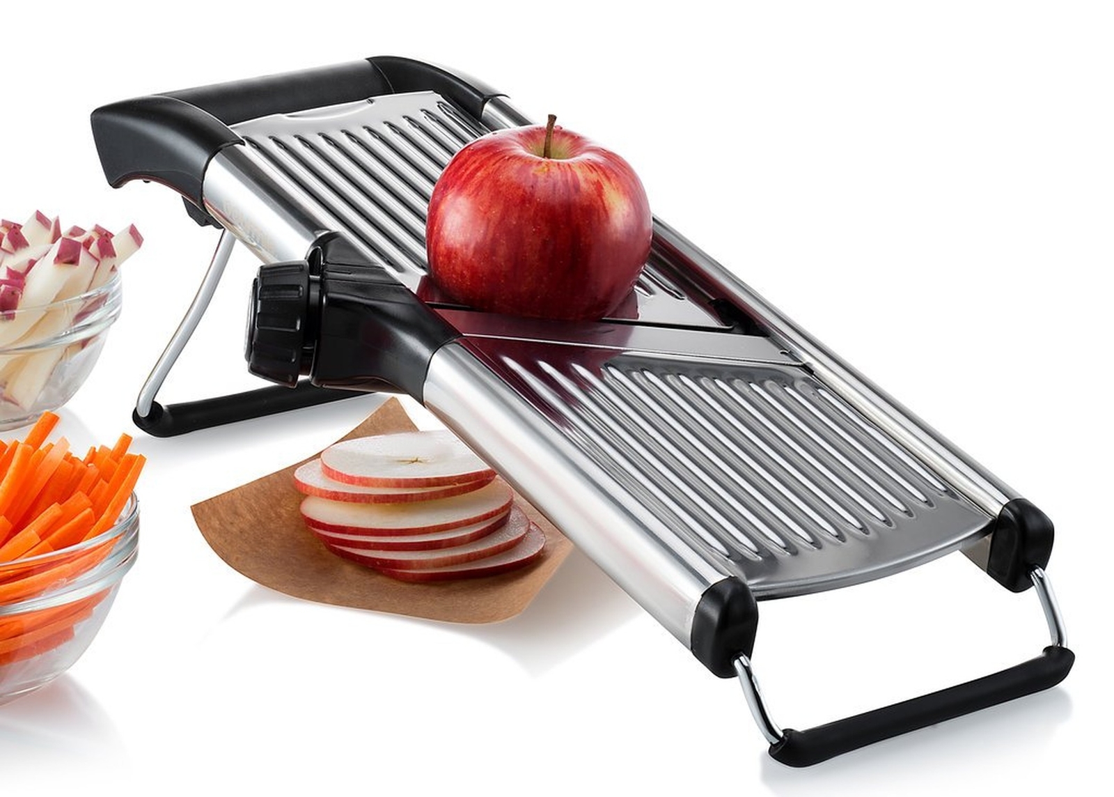 Gourmia GMS9105 Stainless Steel Mandoline Slicer Dial-Style Kitchen