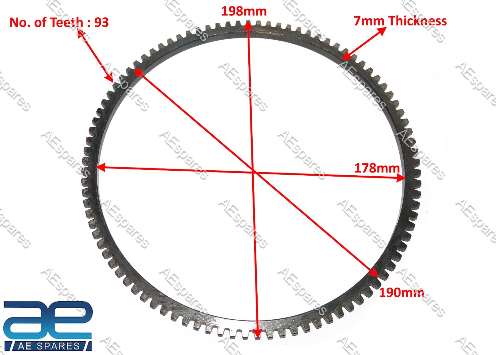 VESPA Flywheel - STARTER RING GEAR PX PE EFL LML STAR STELLA Electric START 