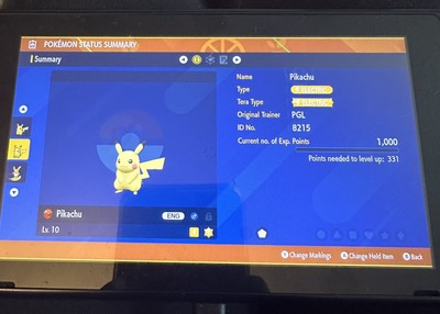 Scarlet Violet PGL Event Pikachu