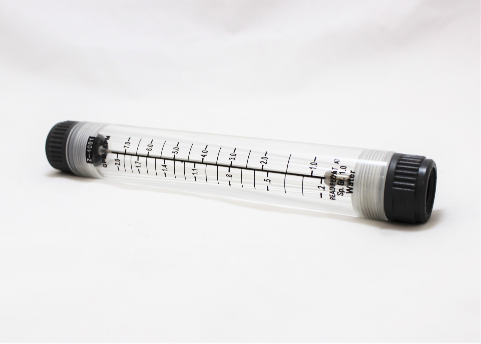 4 Water FLOWMETER ROTAMETER Inline Flow Meter 0.22 GPM eBay