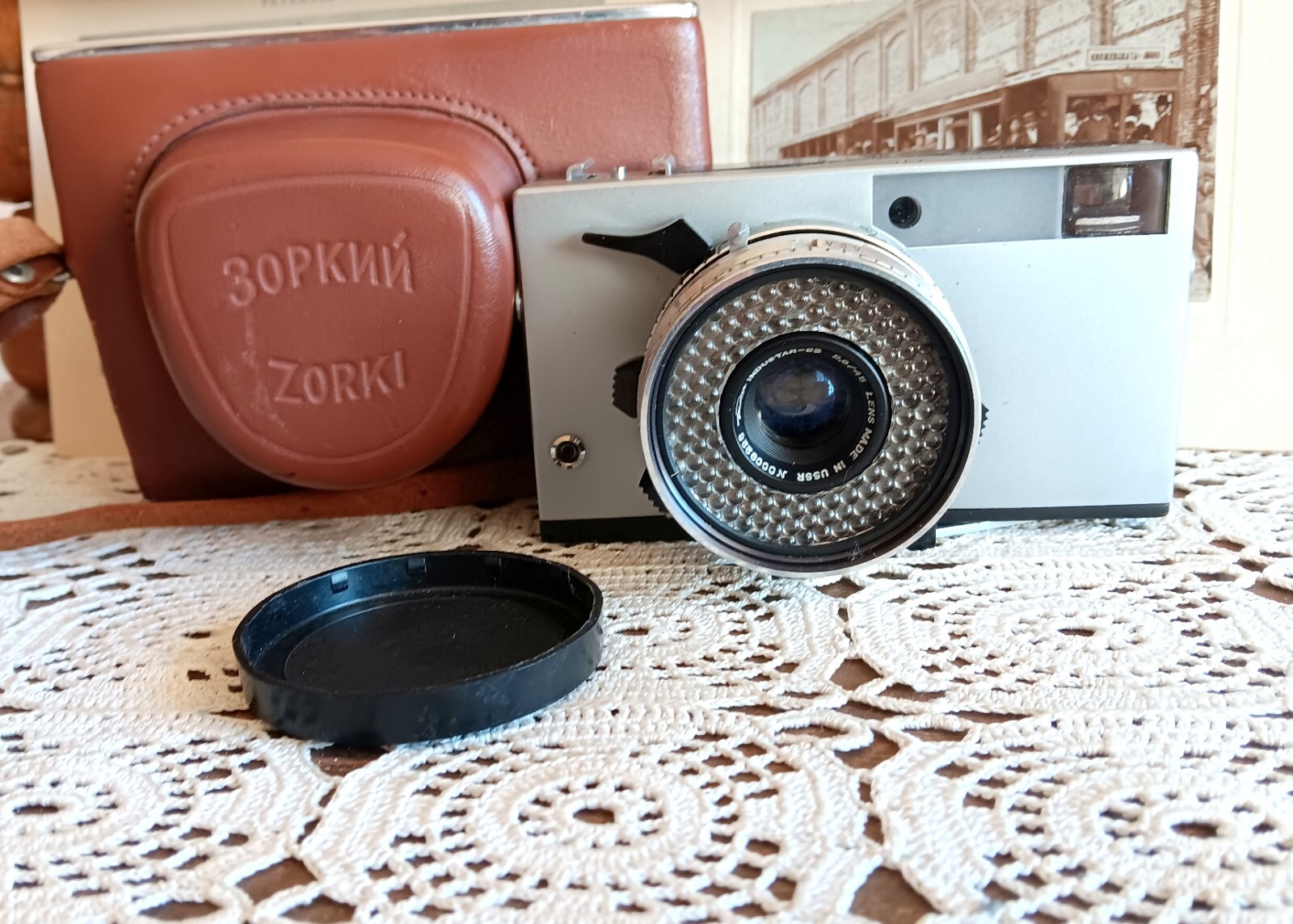 【中古】ロシアソ連カメラ ZORKI 10 フィルムカメラ VINTAGE camera, Zorki 10, camera, photo, leather case