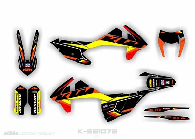 Graphics Kit KTM EXC EXC-F XC-W XCF-W 150 250 300 350 450 2017 2018 2019 Decals