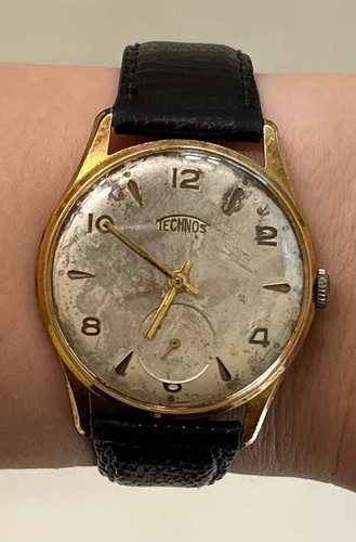 Vintage Manual Cal.AS 1560 / 1609 Technos Watch Mens 34.5mm