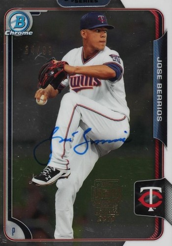 2018 Topps Archives Signature Series Active Player Edition Buybacks - José Berríos #15B-CP-BCP91