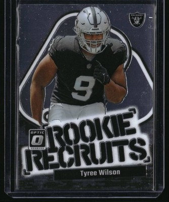 2023 Donruss Optic Tyree Wilson #17 Rookie Recruits RC Las Vegas Raiders