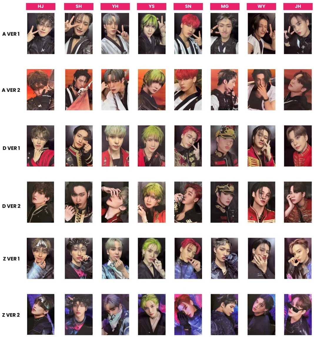 ATEEZ WILL Diary 封入 トレカ ステッカー ポスカ コンプ ATEEZ THE WORLD EP.FIN : WILL A Z DIARY ver. OFFICAIL PHOTO