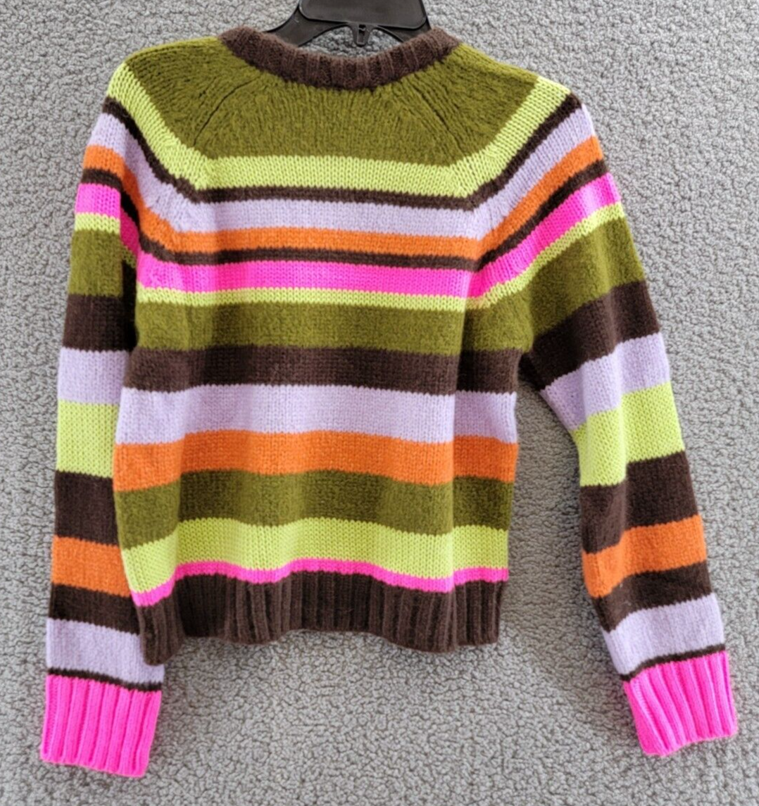 Velvet By Graham & Spencer Striped Knit Crewneck Sweater Women's XS Multi L/S - Picture 8 of 15