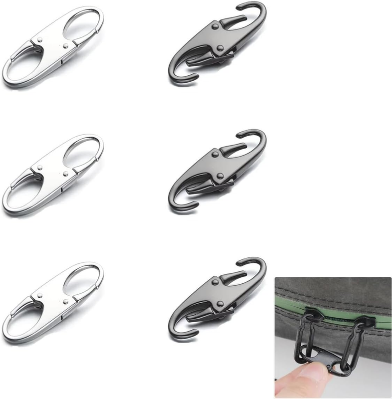Dual-Slider Replacement Pullers, Anti-Theft Zipper Locks, Backpack Zipper Locks,