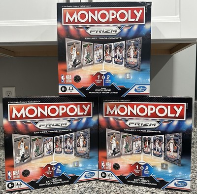 2022-23 NBA Monopoly Panini Prizm Basketball. Factory Sealed (3) Box Lot