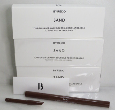 BYREDO ALL IN ONE REFILLABLE BROW PENCIL SAND 01 LOT OF 3 BOXED
