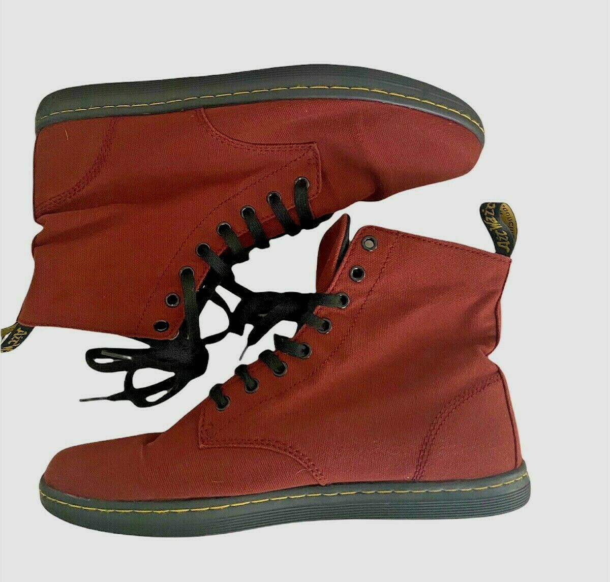 DR. MARTENS Alfie Red Canvas Lace Up 
