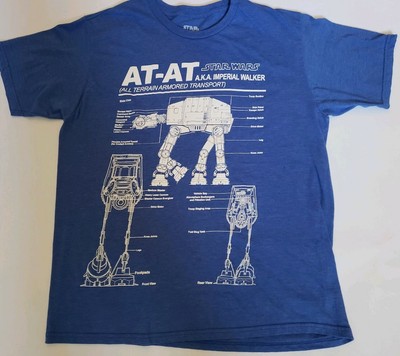 Men/'s Grey Marl We Have A Problem AT-AT Star Wars T-Shirt from Chunk