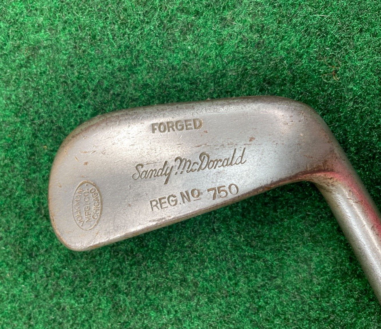 Volkman MFG. Co. Chicago Sandy McDonald Reg. No. 750 5-iron