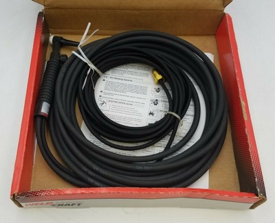 12.5/' Cable Weldcraft WP-18SC 400 Amp Water-Cooled TIG Torch Pack