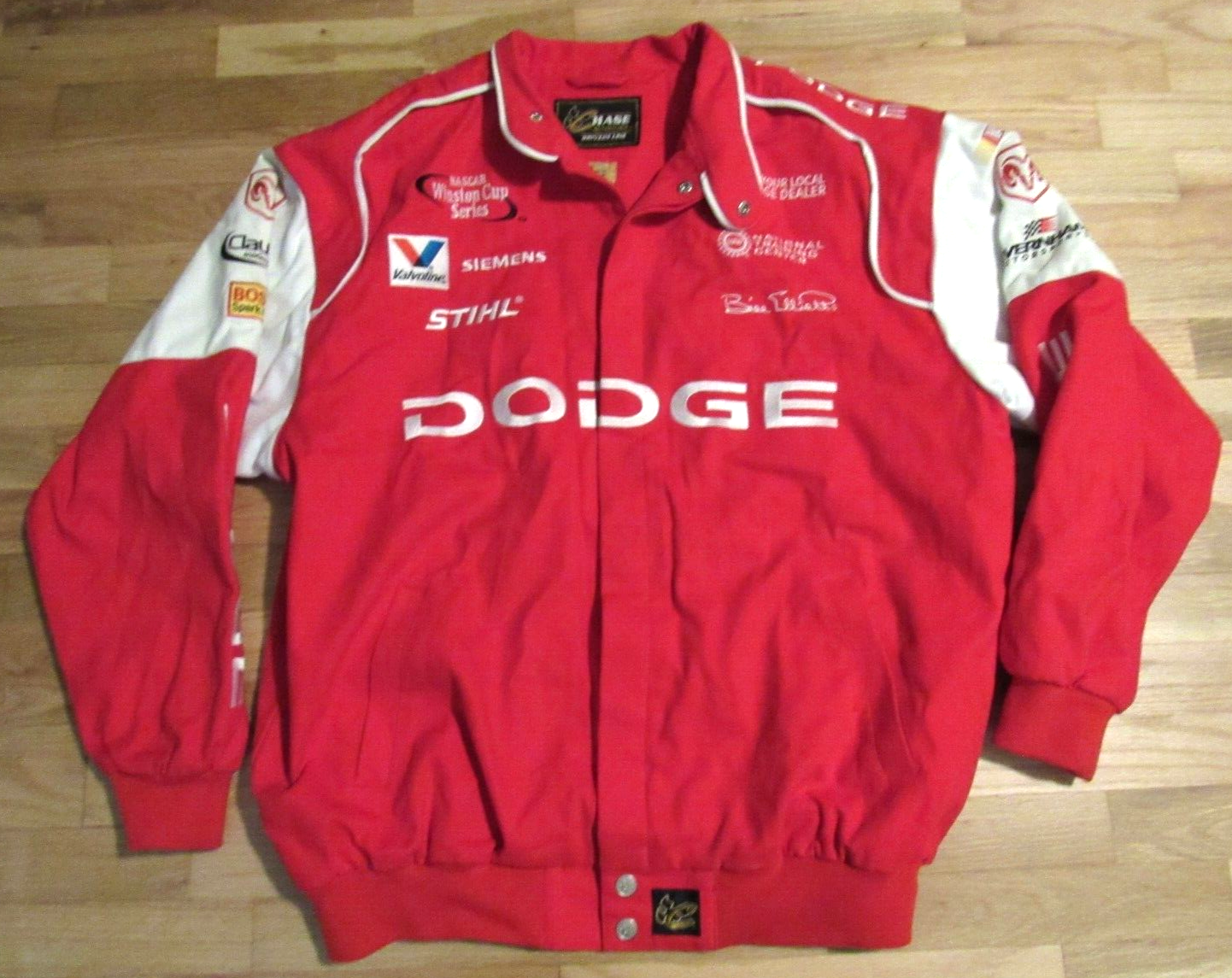 Chase Authentics \"NASCAR×DODGE\" Chase Authentics NASCAR Dodge Racing Drivers Line Jacket Red