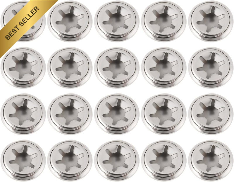 20 Pcs M6 Star Lock Washers with Nickel Cover 5.3X16.3X6.9Mm for Electric Car Re