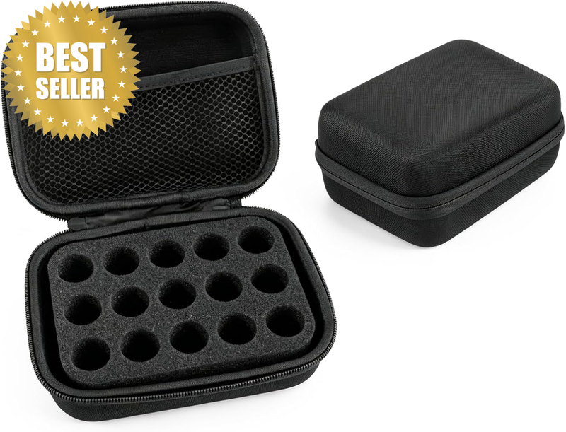 Insulin Vial Cooler Storage Organizer Case - 15 Slots Fridge Protector for 10Ml