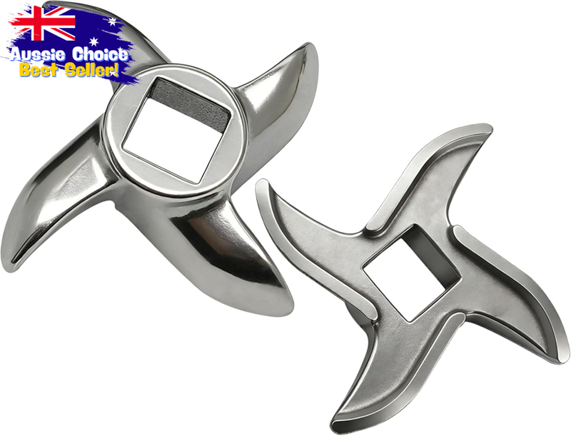 Replacement Meat Grinder Blade 2 Pack Stainless Steel Knife Fits Most Models