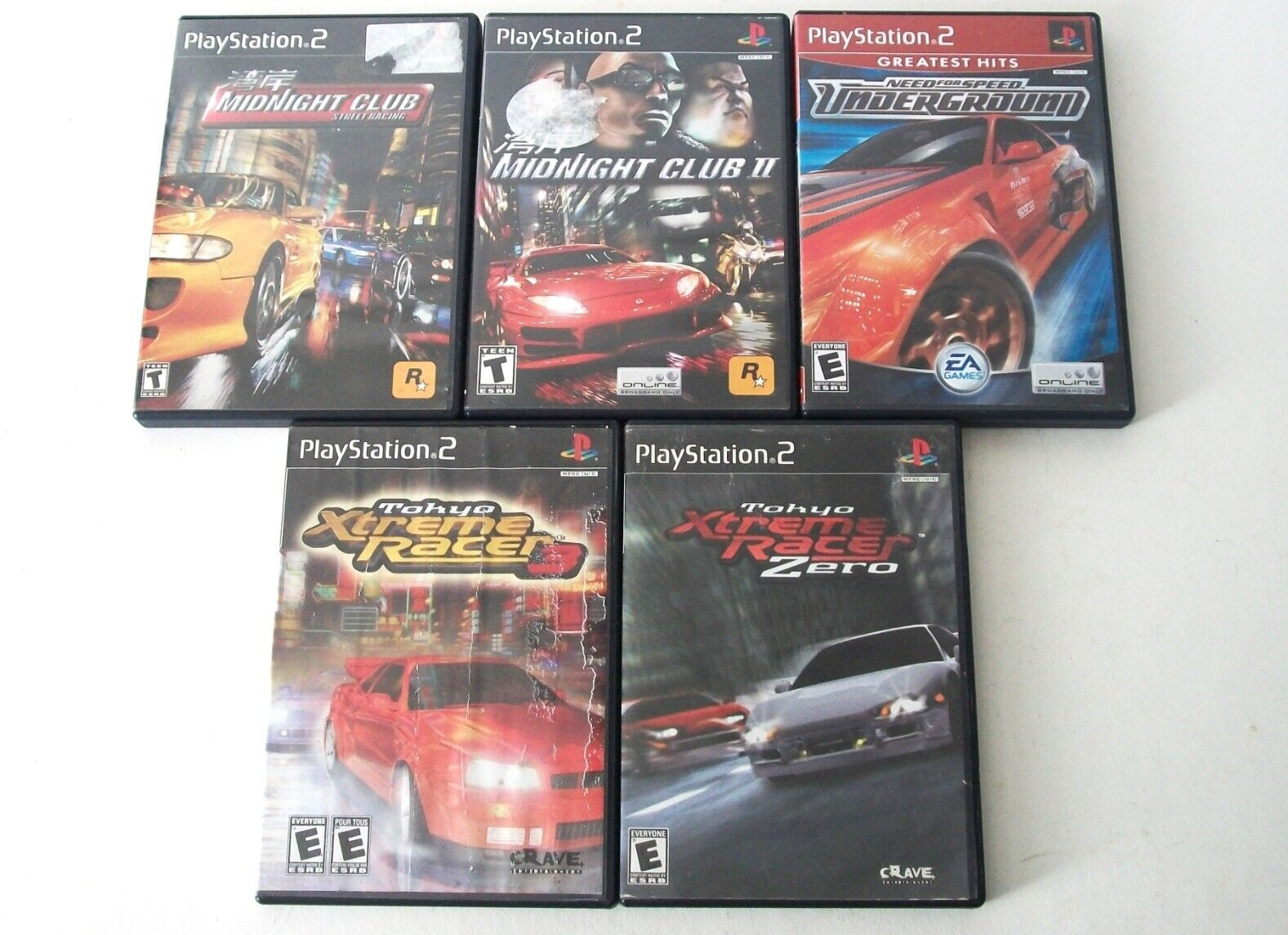 PlayStation 2 Racing Games Lot Midnight Club Underground PlayStation 2 Racing Games Lot Midnight Club Underground