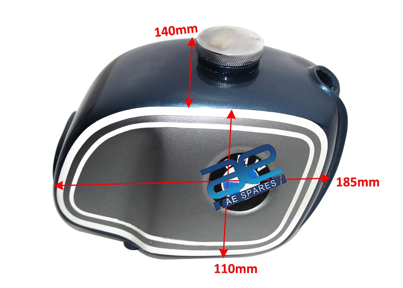 Scale Model Petrol Fuel Gas Tank With Cap for BMW R100 RT RS R90 R80 R75 