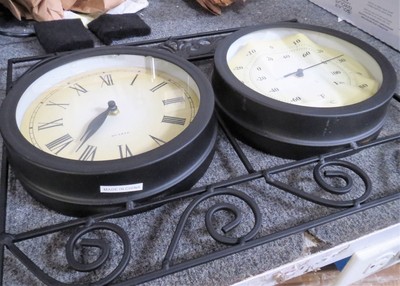 Deco 79 35417 Metal Outdoor Clock Thermometer See details