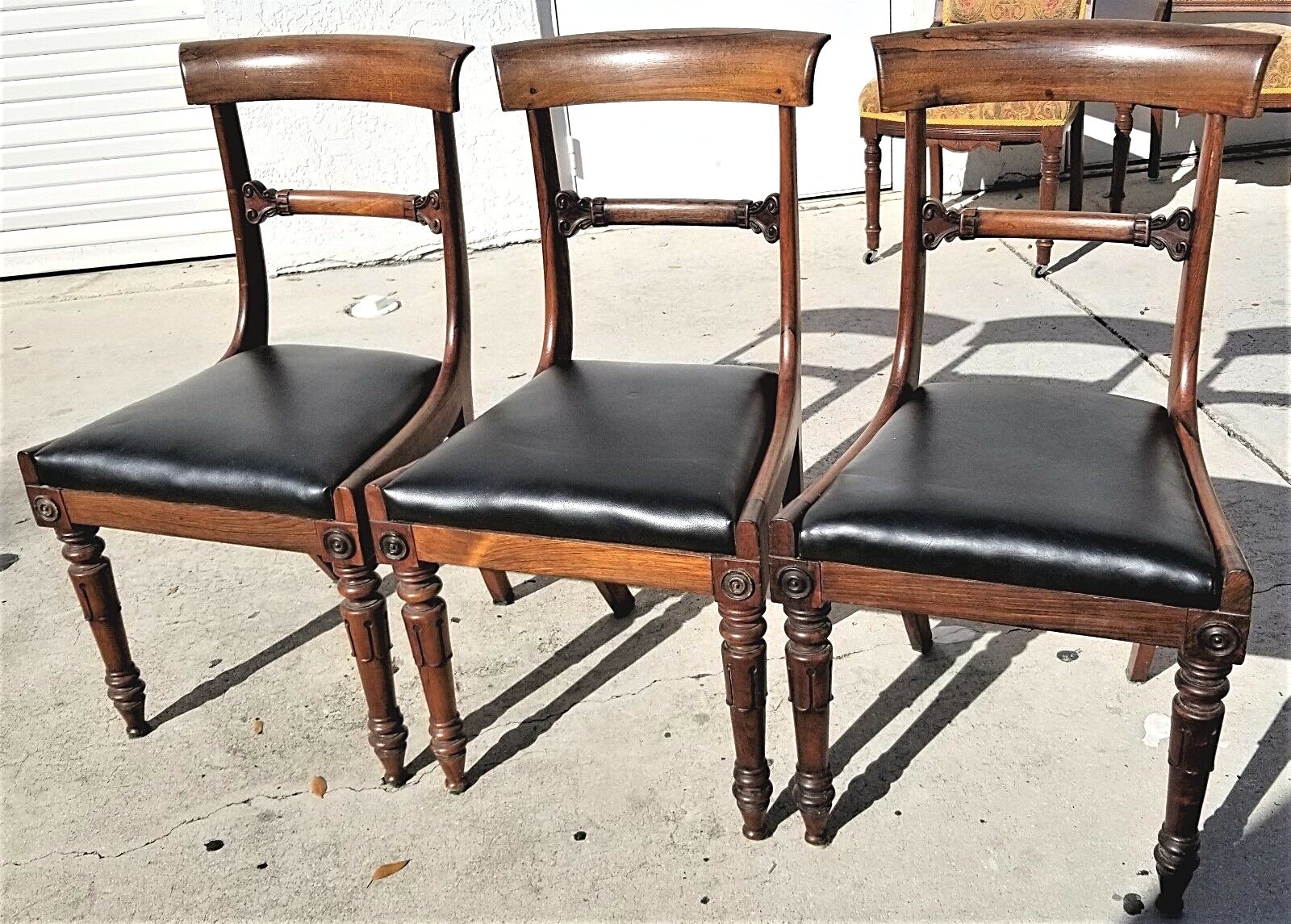 【流】古美術品 唐木盆 箱付 JJ343