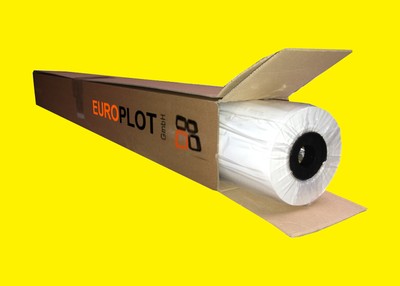 (0,32€/m²) Plotterpapier ungestrichen | 1 Rolle | 80g/m², 610mm x 50m