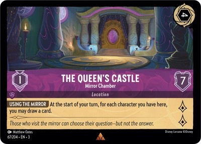 1x Lorcana ITI The Queen's Castle - Mirror Chamber, Near Mint Cold Foil