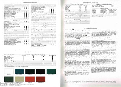 1996 OLDSMOBILE CUTLASS SUPREME Brochure / Catalog / Flyer with Color Chart 1996 OLDSMOBILE CUTLASS SUPREME Brochure / Catalog / Flyer with Color Chart