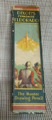 7 Dixon Eldorado Typhonite Size 3H Drawing Pencils Original Vintage Box