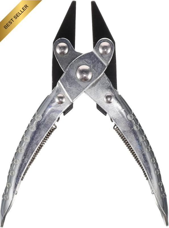 Parallel Jaw Flat Mouth Pliers for Jewelry Making and Repair - Spring Loaded Nos
