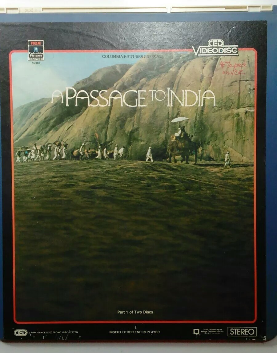 CED VideoDisc A Passage To India (1985), Columbia Pictures, Parts 1 and 2