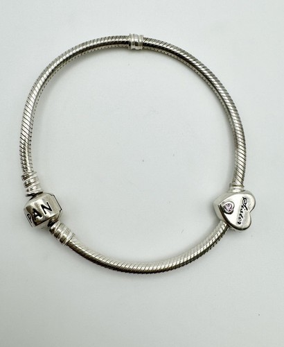Authentic Pandora Sterling Silver Barrel Clasp Snake Link