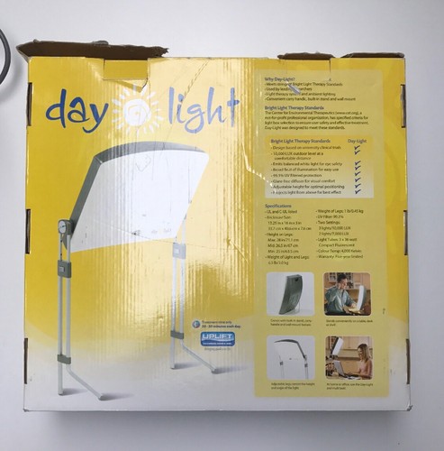 Day Light 10,000 Lux Bright Light Therapy System SAD Jet Lag Winter Blues DL930