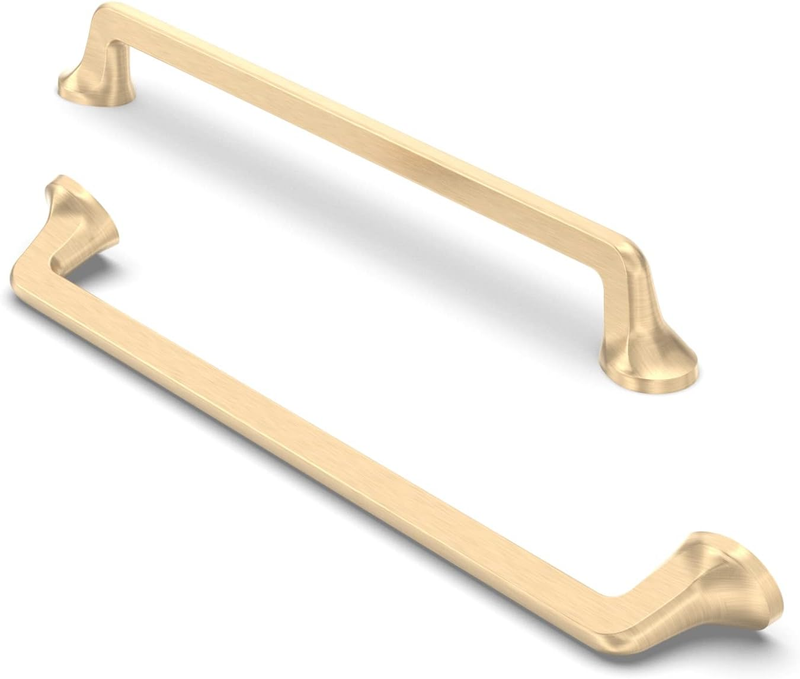 Cabinet Pulls Drawer Handles Zinc Alloy Kitchen Door Handles Satin Brush 2PACK