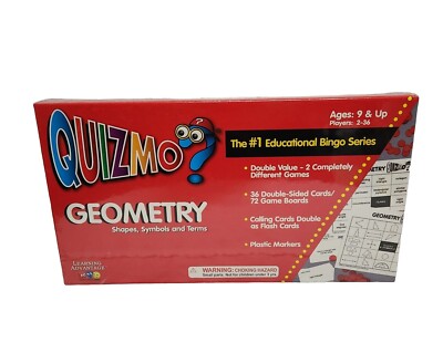 Learning Advantage Quizmo GEOMETRY Educational Math Game Age 9+ Sealed