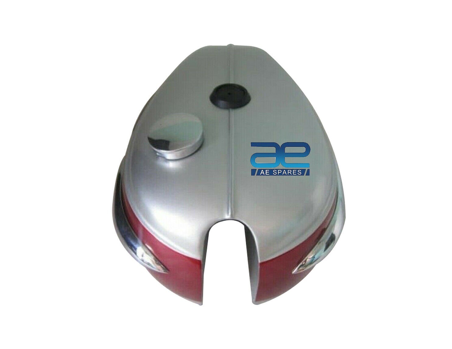 For Triumph Trophy TR25W Silver & Red Painted Petrol Tank 250CC 1969-71 +Cap 