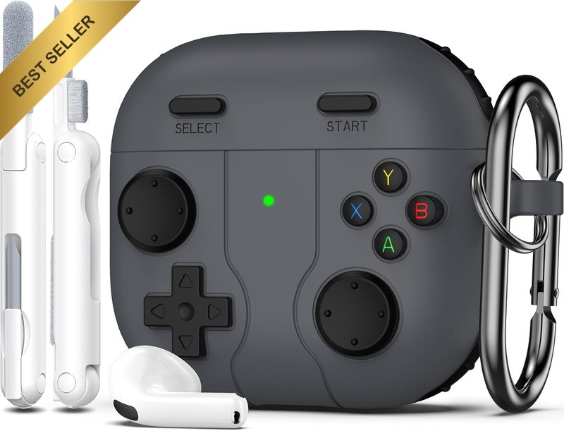 Compatible with Airpods 4Th Generation Case Cover with Cleaner Kit,Soft Skin Sil