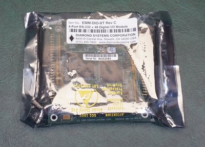 new diamond systems emm-dio-xt Rec C 4-port rs232 + 48 digital I/O module